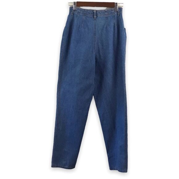 Vintage Aileen Petites 10P High Rise Mom Jeans 100% Cotton Darted Iconic 90s - Picture 2 of 12